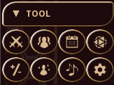 Imagem da aba do menu lateral chamada Tool